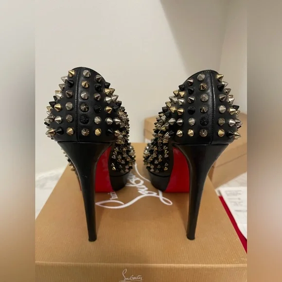 Christian Louboutin Bianca Spikes 140 Nappa - Picture 6 of 11